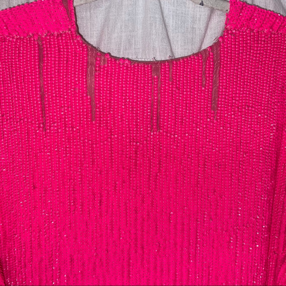 x REVOLVE Gabrielle Robe Dress in Pink Ultra - Picture 7 of 9